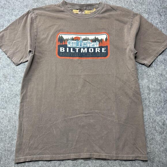 Blue 84 Other - Blue 84 Shirt Mens Medium Brown Biltmore Asheville Estate Graphic Tee Travel